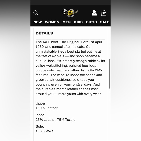 Dr Martens 1460 Smooth Leather Cherry Red size 42 mens 8 women's 9.5 - Picture 15 of 16